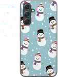 Samsung Galaxy S24 FE Transparent Mobilskal Snögubbar