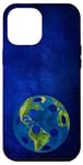 Coque pour iPhone 14 Plus Pickle Ball Earth Space Bleu foncé