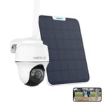 Reolink 8MP 4G Caméra Surveillance sur Batterie Go Series G440,Vision Nocturne Couleur,355°Pan&140°Tilt,Détection Intelligente,+SP