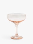 John Lewis White Rim Coupe Cocktail Glass, 290ml