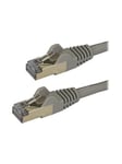 StarTech.com 1m Gray Cat6a / Cat 6a Shielded Ethernet Patch Cable 1 m - patch cable - 1 m - grey - Grå - 1 meter