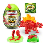 Smashers Mini Jurassic Light Up Dino Egg by ZURU, Stegosaurus, Oeuf à Collectionner, Volcano, Fossil Toy, Dinosaur Toys, T-Rex Toy for Boys and Kids, (Stegosaurus)