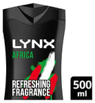 Lynx Bodywash XXL Africa Energy Boost Shower Gel 500 ml