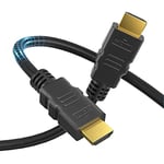 sonero PHC000 Premium certifié Câble HDMI High Speed avec Ethernet, 4 K UltraHD, 3D Full HD, 18 Gbps, HDR High Dynamic Range, 1,00m