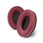 Brainwavz ProStock ATH M50X Upgraded Earpads, Improves Comfort & Style Without Changing The Sound - Ear Pad Designed for ATH-M50X M50BTX M20X M30X M40X Headphones, Vegan Leather (Dark Red)