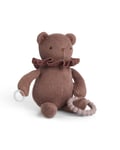 Smallstuff - Little activity bear, for dummy and teether, dark rose (40006-38)