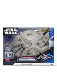 Star Wars Micro Galaxy Squadron Millennium Falcon - 9-Inch Assault Class Vehicle With Four 1-Inch Micro Figure Accessories