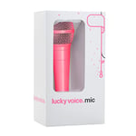 Lucky Voice Karaoke Microphone for Adults & Kids - Pink - Portable Handheld Mic for Karaoke Machines, PA Systems, Speaker Amps - 5m Long Cable