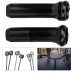 DAUERHAFT Alliage d'aluminium 50pcs Fournitures de vélo de Couverture de câble d'engrenage de Queue Robuste(Black)