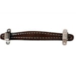 PURE VINTAGE STITCHED LEATHER AMPLIFIER HANDLE, BROWN, 2-SCREW MOUNT