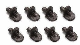8 x Push In Shelf Support Pins Plastic Studs Peg Bookcase Cabinet Brown 72770