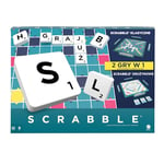Mattel Games Scrabble 2 in 1, Version: Polonais, HXM53
