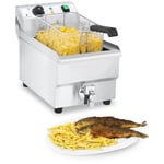 Royal Catering Friteuse électrique - 10 litres avec robinet de vidange RCEF 10EH-1