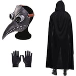 Plague Doctor Mask Halloween Fågel Mask Retro Nit Steampunk Latex Mask