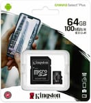 Kingston 64GB Micro SD Card For SAMSUNG GALAXY A01 A02 A03 A21 A21s A3 A40 A41
