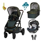Cosatto Wow 3 car seat bundle in Bureau with 2 raincovers