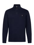 Estate-Rib Quarter-Zip Pullover Tops Knitwear Half Zip Jumpers Navy Polo Ralph Lauren