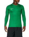 Nike Men Men's Dry TIEMPO Premier Football Jersey Long Sleeved T-Shirt - pine green/pine green/white/(white), Large