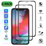 2-Pack iPhone 12 Pro Härdat Glas Skärmskydd Kolfiber HD svart