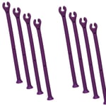 Diskmaskin glashållare set - silikon vinglas diskmaskin hol Violett / 8 Stk