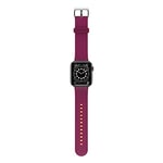 OtterBox All Day Watch Band for Apple Watch Series 9/8/7/6/SE 2nd gen/SE 1st gen/5/4/3 - 42mm/44mm/45mm, Replacement Durable Soft Touch Silicone Strap for Apple Watch, Pink/Red