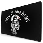 Sons A-na-rchy Logo Mouse Pad Rectangle Non-Slip Rubber Gaming/Working Geek Mousepad Comfortable Desk Mousepad Gift 15.8x29.5 in