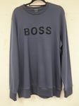 HUGO BOSS Sweater Dark Blue Cotton Size 2XL HL 142