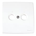 Plate for Outlet TV/Radio White