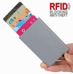 Korthållare med RFID Skydd Pop-Up 5 Kort Grå