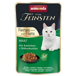 Ekonomipack: Animonda Vom Feinsten Adult Mix Filet 18 x 85 g - Kanin & kycklingfilé