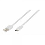 Vivanco Type C till USB 2.0 Kabel 0.5 Meter Vit