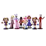 Fantastiska Digitala Cirkusfigurer Set Samlingar Skräck Cartoon Filmkaraktärer Modellleksaker För Fans Barnkalas Dekoration (FMY)