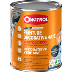 Owatrol - Peinture antirouille décorative rustol deco mat Gris Anthracite ral 7016 2.5 litres - Gris Anthracite ral 7016