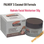 PALMER'S Coconut Oil Formula Hydrate Facial 48Hr~Moisturiser With Vitamin E ~50g