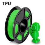 TongGuo Flexible DIY Filament, Desiccant TPU Plastic Filaments 1.75mm 0.5KG For 3D Printer, Red, Black, Gray, Blue, Green (Color : TPU GN 0.5KG)