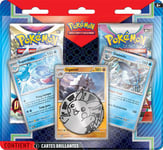Cartes à collectionner Pokémon Pack 2 boosters et 3 cartes brillantes