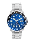 Fossil Blue Mens Silver Watch FS5991 Stainless Steel (archived) - One Size