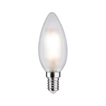 Paulmann 28727 Lampe LED Flamme 5 watts gradable Ampoule Dépolie, Blanc Éclairage synthétique Lumière 4000 K E14
