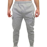NIKE M NSW Club Pant Cargo Bb Sport Trousers - Dark Grey Heather/Matte Silver/(White), 4XL-T