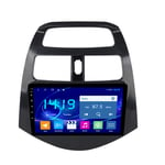 Flower-Ager 2 Din Autoradio Système de Navigation GPS intégré pour Chevrolet Spark 2010-2014 HD Écran Tactile Lien de Miroir de téléphone de Soutien Commandes au Volant Sortie vidéo,WiFi+4g,1+32G