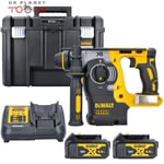 DeWalt DCH273 18V XR Cordless Brushless SDS Plus Rotary Hammer Drill With 2 x...