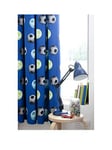 Catherine Lansfield Football Lined Curtains, Blue