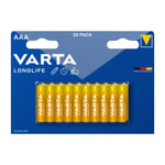 AAA-batteri VARTA Long Life, 20 st