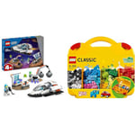 LEGO City Spaceship and Asteroid Discovery Set, Space Station Toy for 4 Plus Year Old Boys & Girls & 10713 Classic Creative Suitcase, Toy Storage Case with Fun Colourful Building Bricks