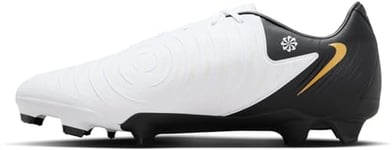 Nike Men's Phantom Gx II Academy Fg/Mg Football Shoe, White/Black/MTLC Gold Coin, 7 UK