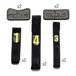 Mobius X8 Knee Brace Strap Replacement Kit Svart L