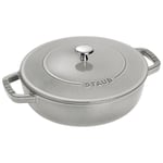 Staub Braisers 26 cm round Cast iron Saute pan graphite-grey