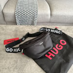 Hugo Boss Black Bumbag Nylon Logo Strap. BRAND Boss Cross Body Belt Bag