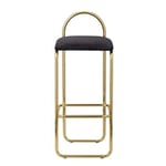 Bar Chair Net Red Bar Table Chair Golden High Stool Kitchen Counter Stool Dining Chair Bar Chairs Kitchen (Color : Gold, Size : Sitting height 75cm)