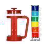 Bialetti Kaffepress 1L Inkl. Espressokoppar 6 st